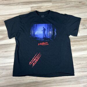 A Nightmare On Elm Street Size XL Unisex Black Graphic Tee